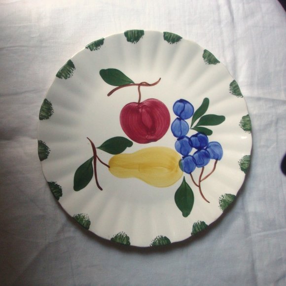2 BLUE RIDGE Southern Pottery Bountiful Dinner Plates - Picture 6 of 10